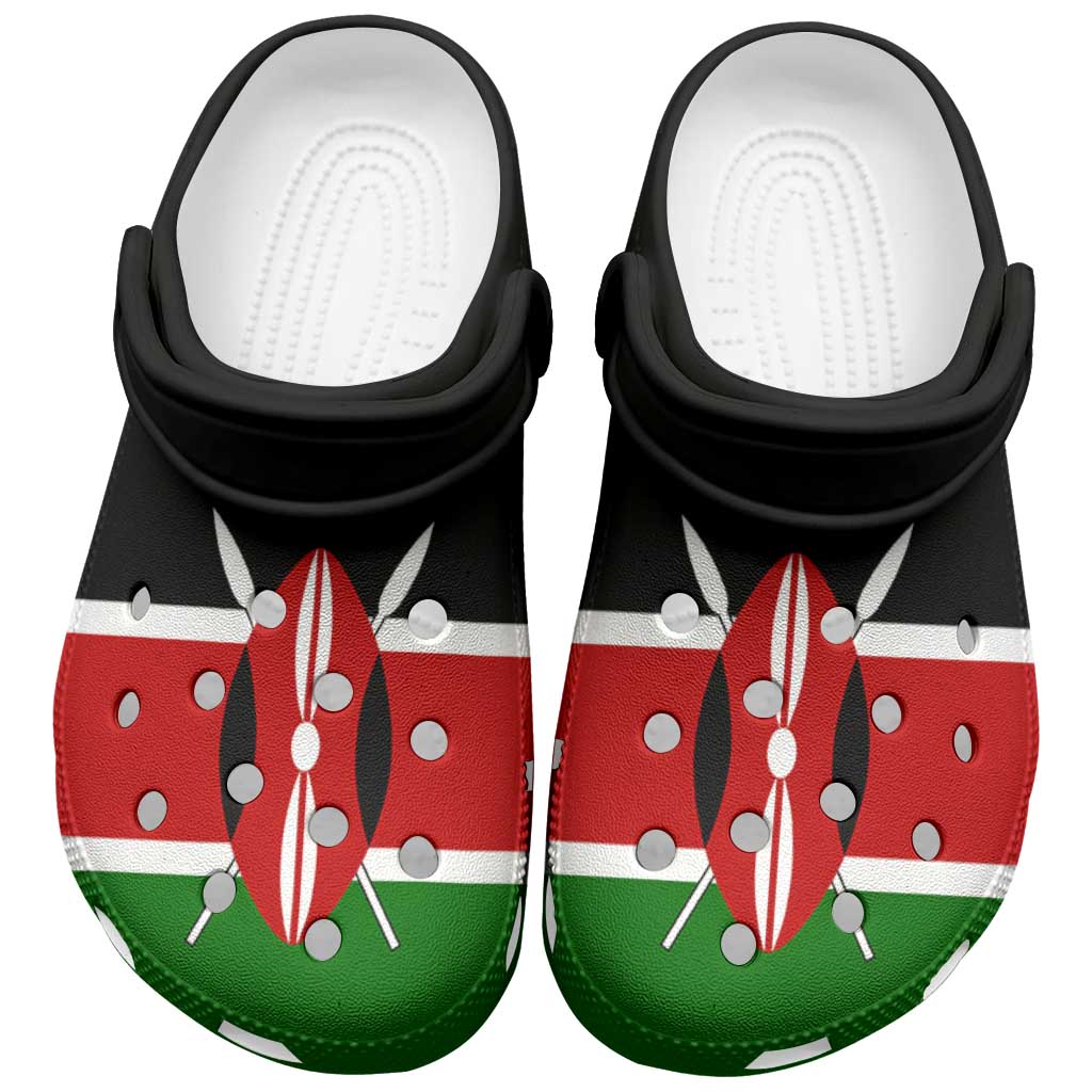 African Proud Kenya Flag Clogs Shoes by African Pride