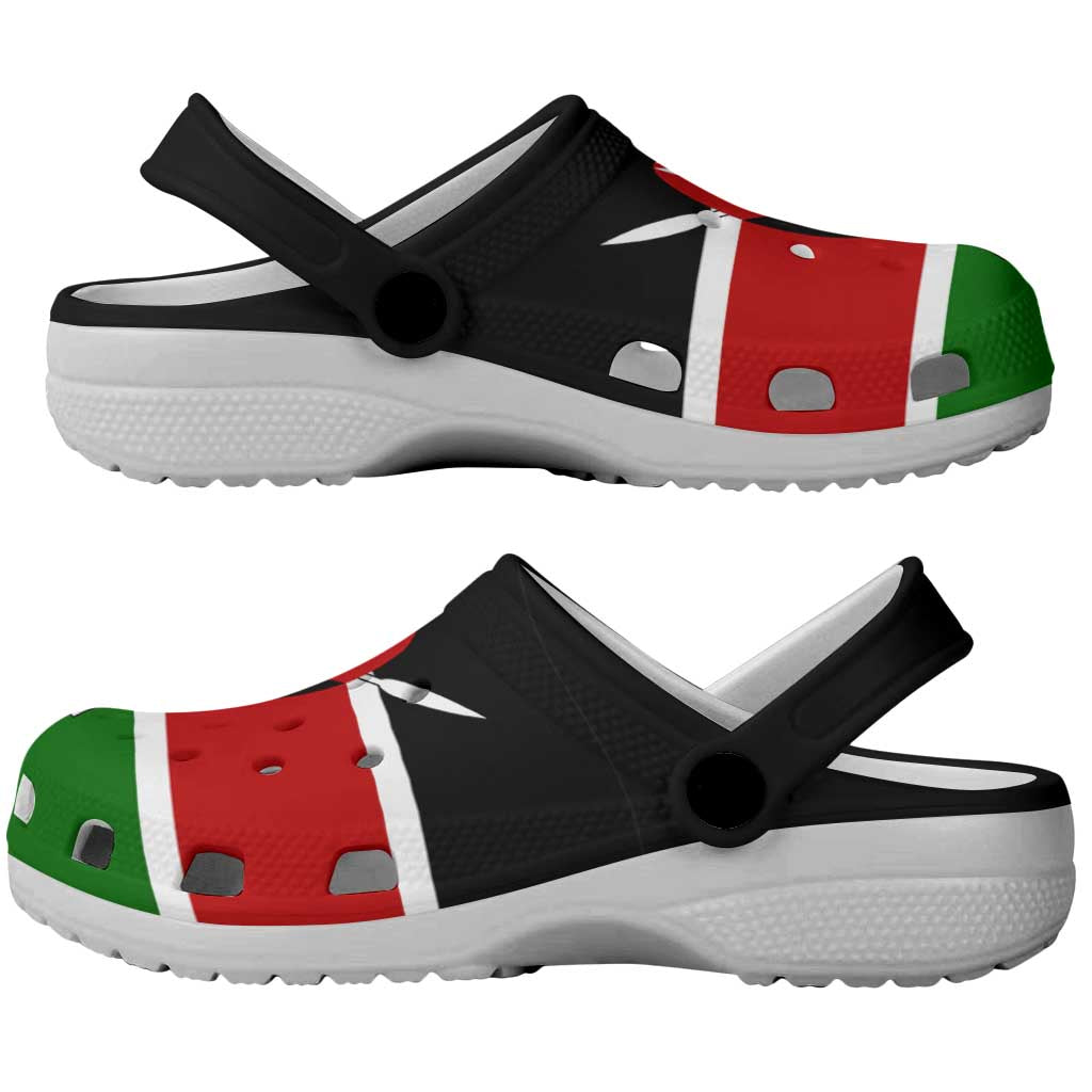 African Proud Kenya Flag Clogs Shoes - African Pride