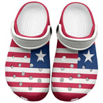 African Proud Liberia Flag Clogs Shoes - African Pride