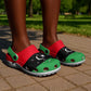 African Proud Libya Flag Clogs Shoes - African Pride