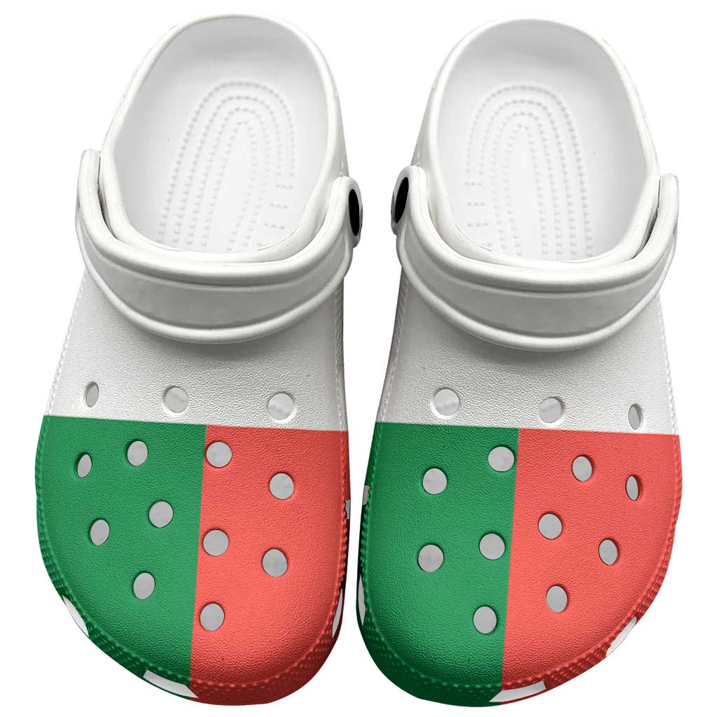 African Proud Madagascar Flag Clogs Shoes by African Pride