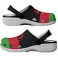 African Proud Malawi Flag Clogs Shoes - African Pride