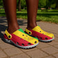African Proud Mali Flag Clogs Shoes - African Pride