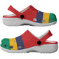 African Proud Mauritius Flag Clogs Shoes - African Pride