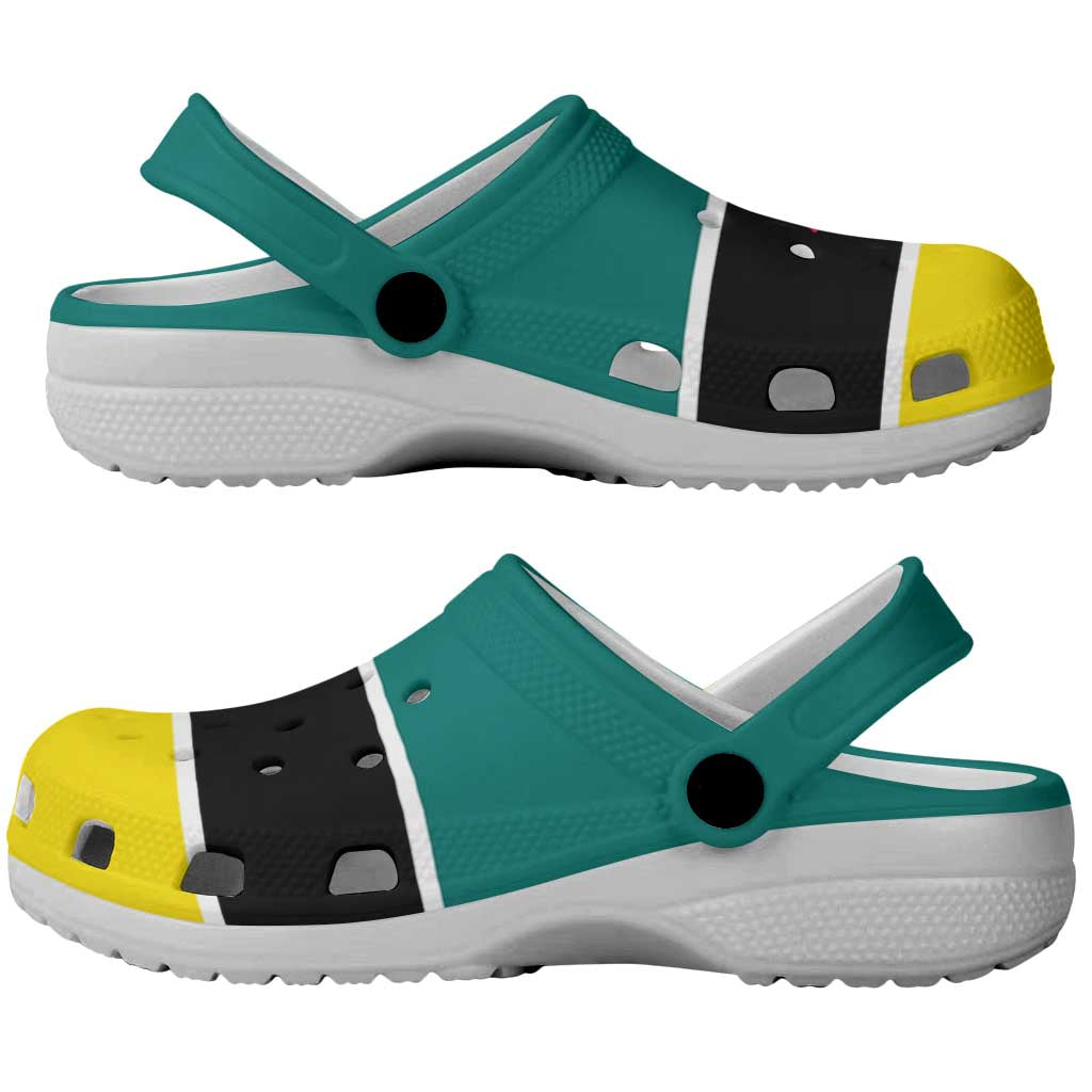 African Proud Mozambique Flag Clogs Shoes - African Pride