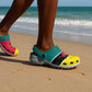 African Proud Mozambique Flag Clogs Shoes - African Pride
