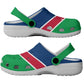 African Proud Namibia Flag Clogs Shoes - African Pride