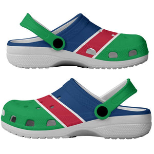African Proud Namibia Flag Clogs Shoes - African Pride