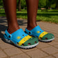 African Proud Rwanda Flag Clogs Shoes - African Pride