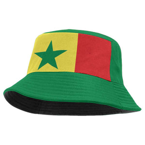 African Proud Senegal Flag Bucket Hat