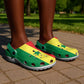 African Proud Senegal Flag Clogs Shoes - African Pride