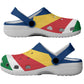 African Proud Seychelles Flag Clogs Shoes - African Pride