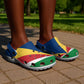 African Proud Seychelles Flag Clogs Shoes - African Pride