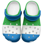 African Proud Sierra Leone Flag Clogs Shoes - African Pride