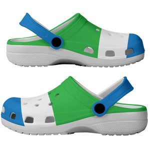 African Proud Sierra Leone Flag Clogs Shoes - African Pride