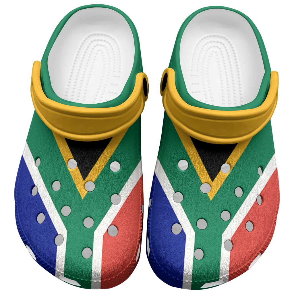 African Proud South Africa Flag Clogs Shoes - African Pride