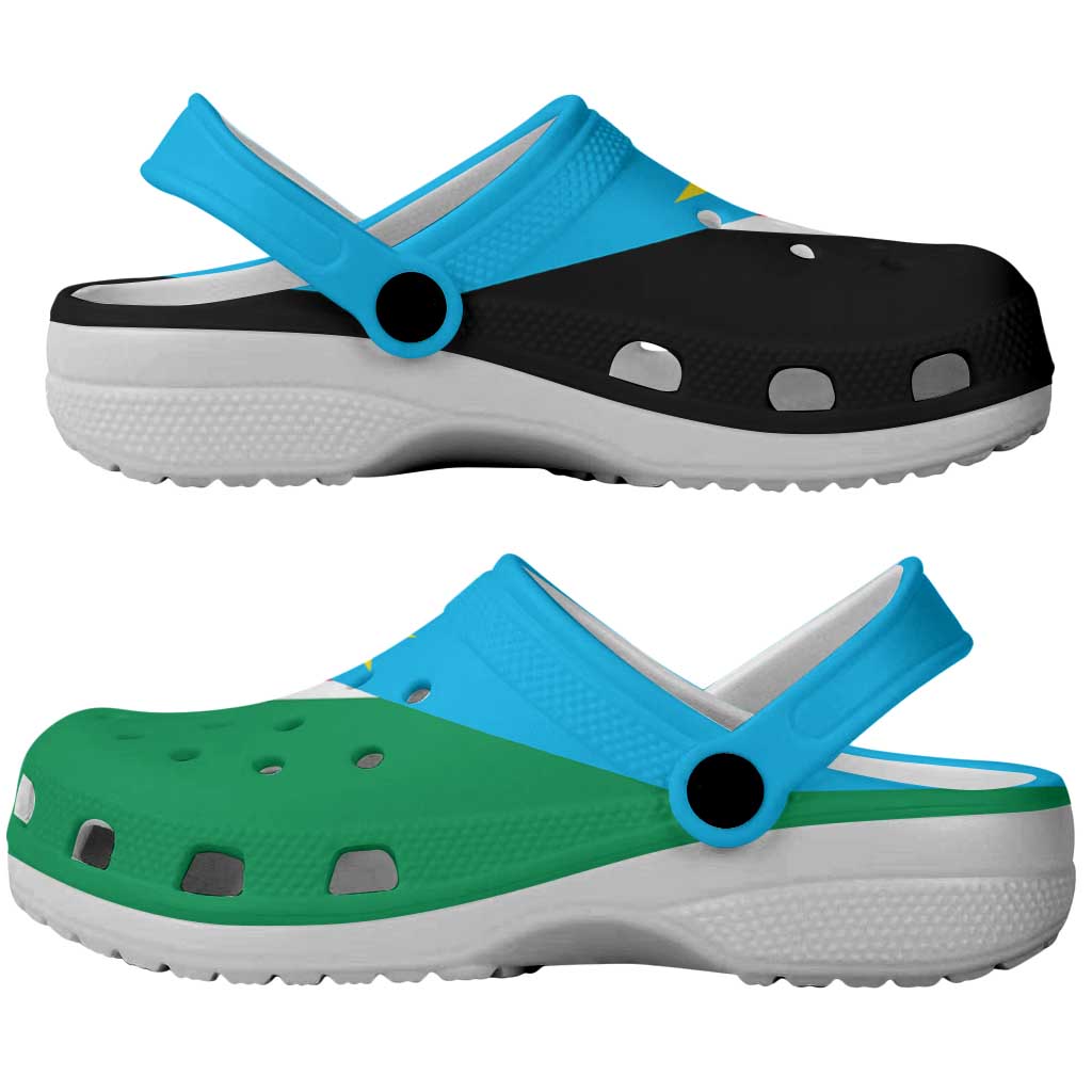 African Proud South Sudan Flag Clogs Shoes - African Pride