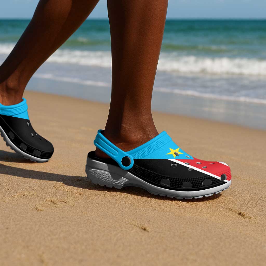 African Proud South Sudan Flag Clogs Shoes - African Pride
