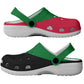African Proud Sudan Flag Clogs Shoes - African Pride