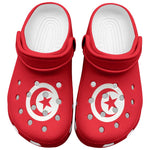 African Proud Tunisia Flag Clogs Shoes - African Pride