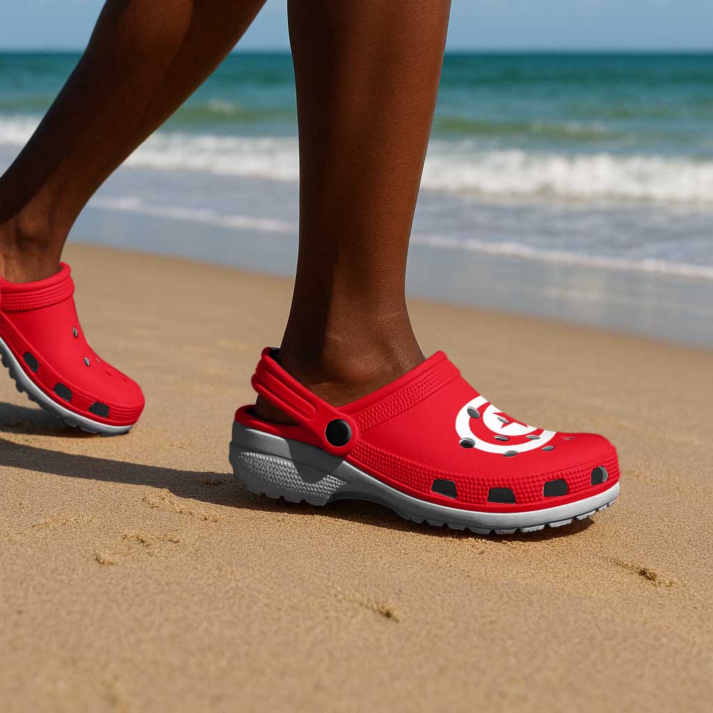 African Proud Tunisia Flag Clogs Shoes - African Pride