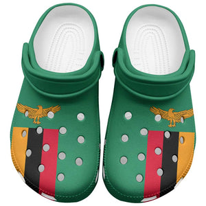 African Proud Zambia Flag Clogs Shoes - African Pride