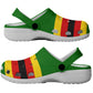 African Proud Zimbabwe Flag Clogs Shoes - African Pride