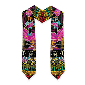African Women Ethnic Motifs Graduation Stole