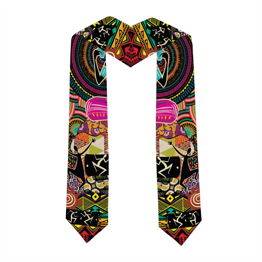 African Women Ethnic Motifs Graduation Stole