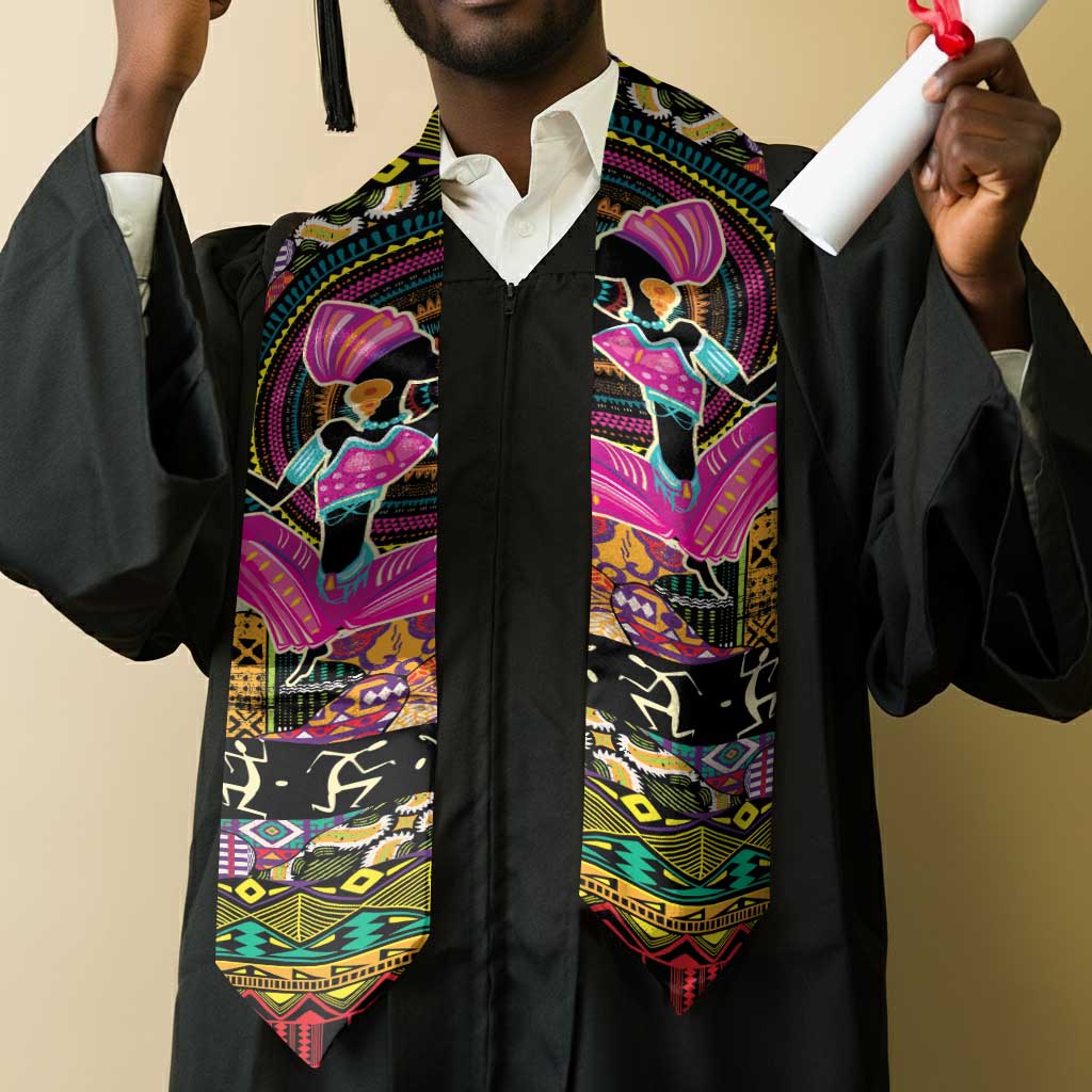 African Women Ethnic Motifs Graduation Stole