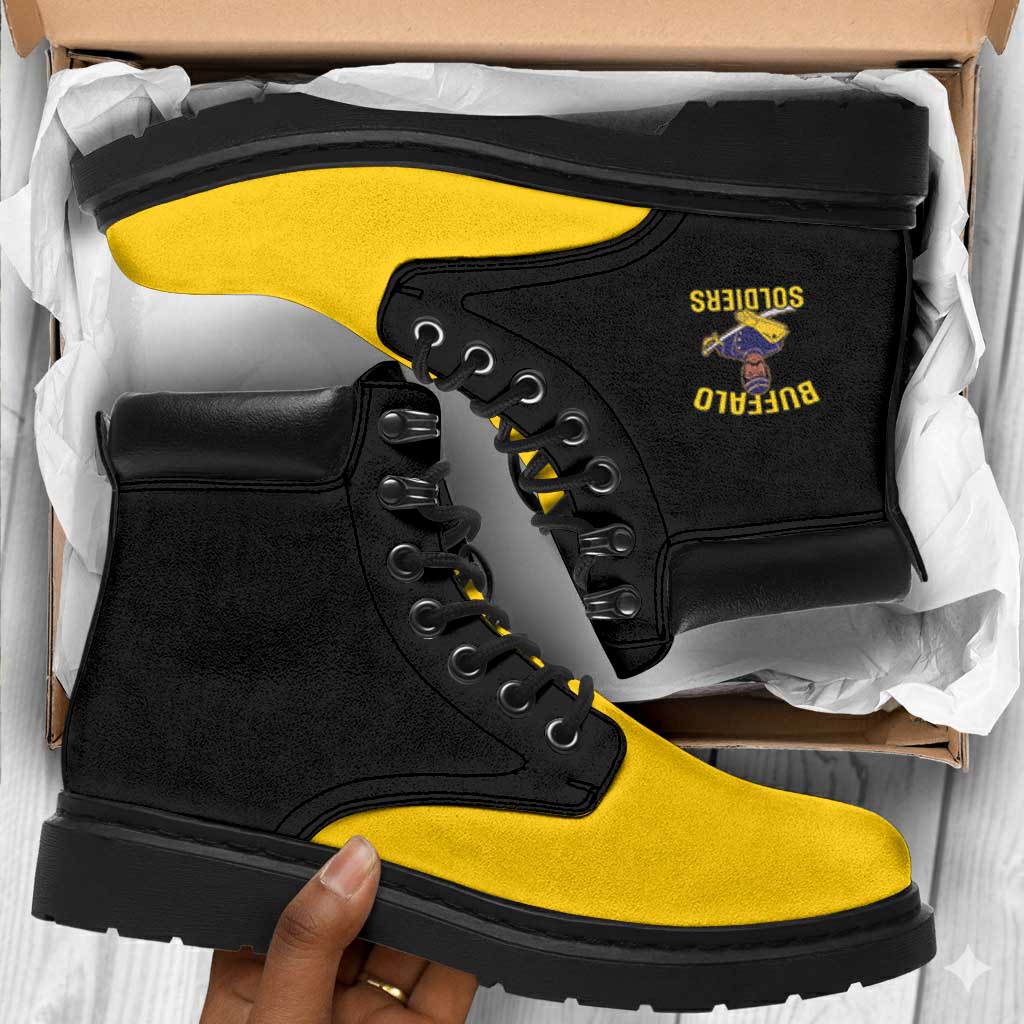 Afro-Americans Buffalo Soldiers All Season Boots 9th and 10th Cavalry Regiment - African Pride