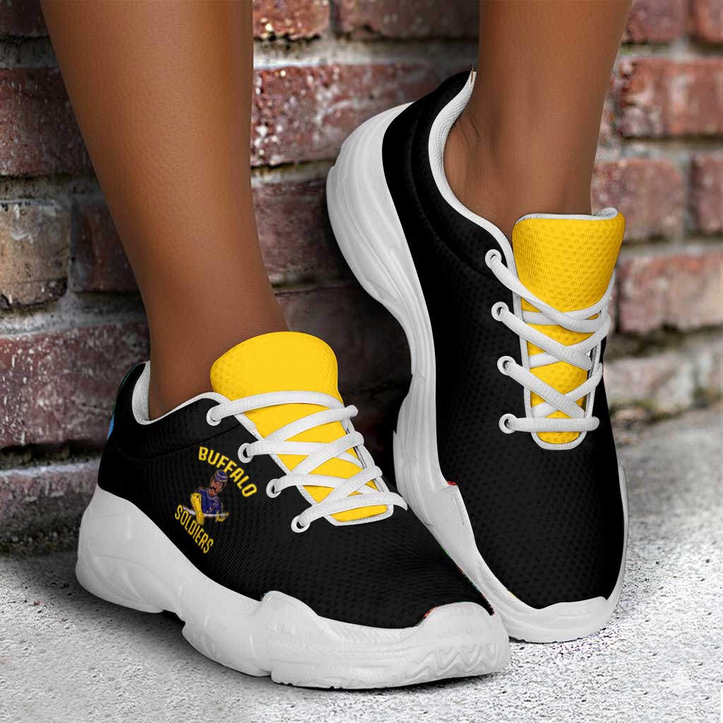 Afro-Americans Buffalo Soldiers Chunky Sneakers 9th and 10th Cavalry Regiment - African Pride