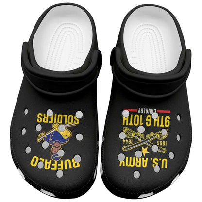 Afro-Americans Buffalo Soldiers Clogs Shoes 9th and 10th Cavalry Regiment - African Pride