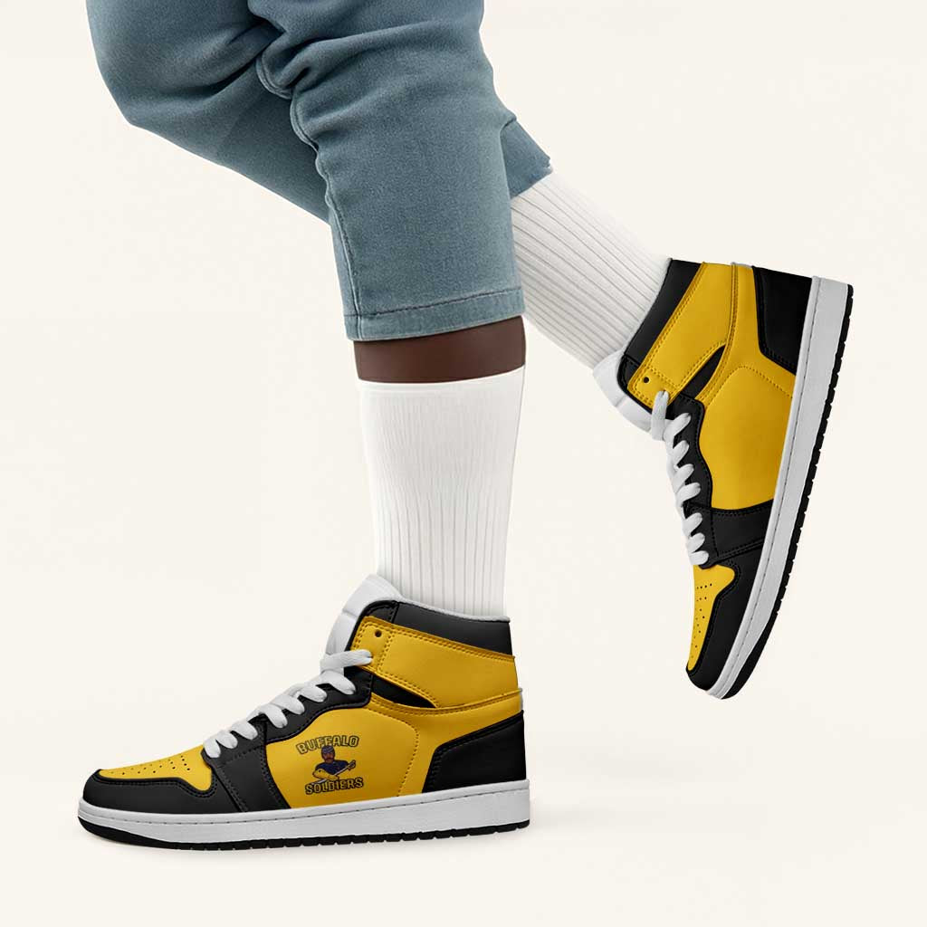 Afro-Americans Buffalo Soldiers High Sneakers AJ1 9th and 10th Cavalry Regiment - African Pride