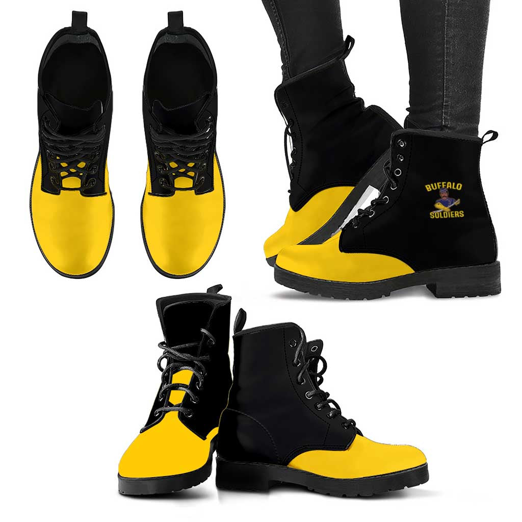 Afro-Americans Buffalo Soldiers Leather Boots 9th and 10th Cavalry Regiment - African Pride