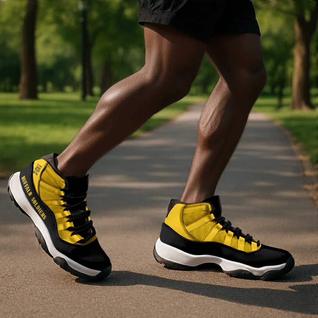 Afro-Americans Buffalo Soldiers Sneakers J11 9th and 10th Cavalry Regiment - African Pride