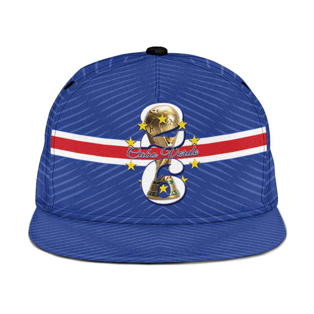 Afro Cape Verde Football Snapback Cap 2026 Tubaroes Azuis First-ever World Cup - African Pride
