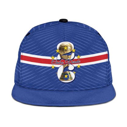 Afro Cape Verde Football Snapback Cap 2026 Tubaroes Azuis First-ever World Cup - African Pride