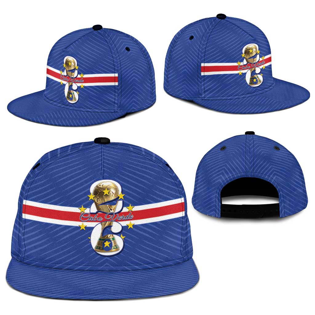 Afro Cape Verde Football Snapback Cap 2026 Tubaroes Azuis First-ever World Cup - African Pride