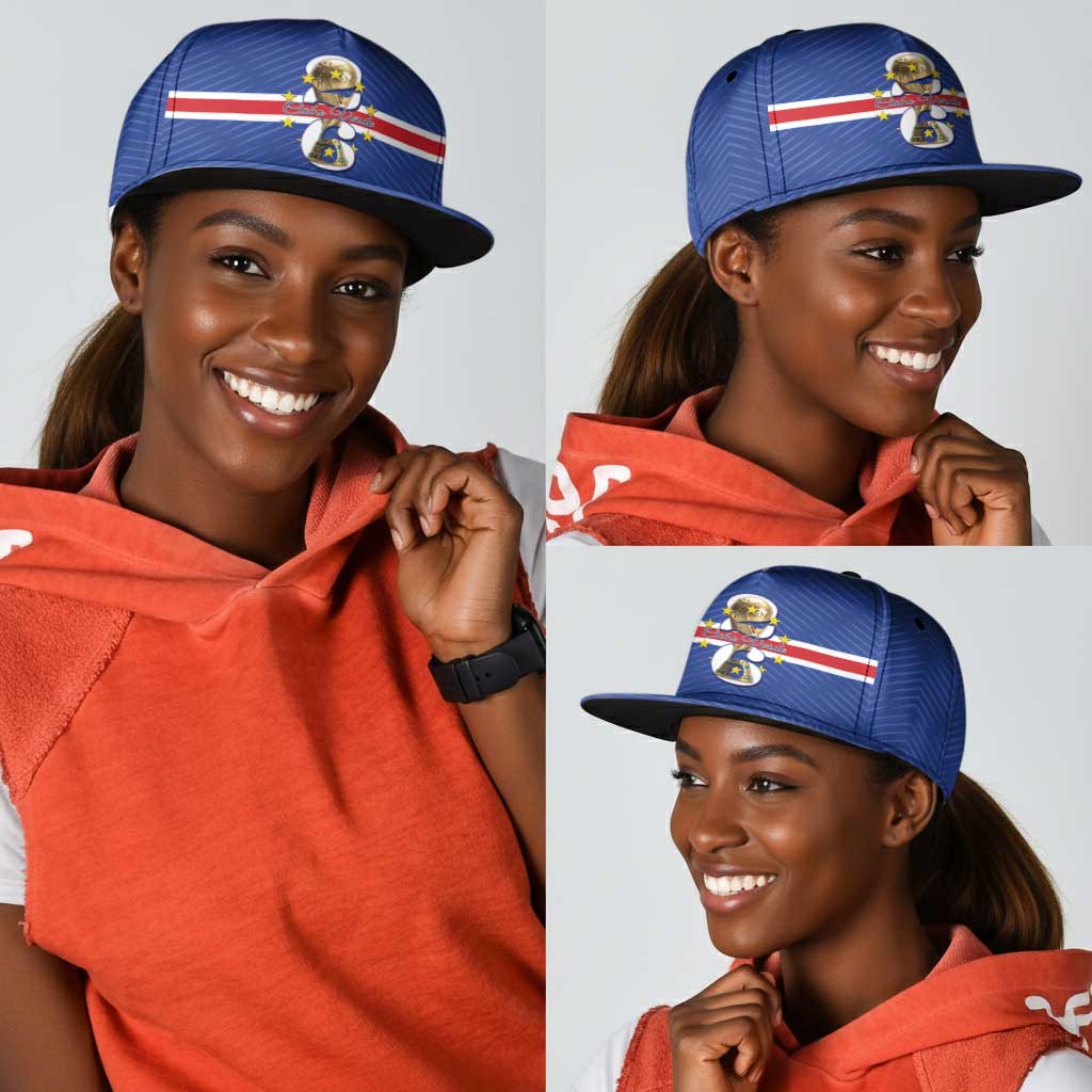 Afro Cape Verde Football Snapback Cap 2026 Tubaroes Azuis First-ever World Cup - African Pride
