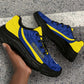Afro Curacao 2026 Football Chunky Sneakers Go Blue Wave Grunge Curve Stylized - African Pride