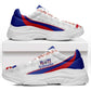 Afro Haiti 2026 Football Chunky Sneakers Les Grenadiers Veve Vodou White Curve Stylized - African Pride