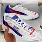 Afro Haiti 2026 Football Chunky Sneakers Les Grenadiers Veve Vodou White Curve Stylized - African Pride