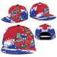 Afro Haiti Independence Day Snapback Cap 1804 Proud Ayiti Map Hispaniolan Trogon - African Pride