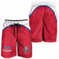 Afro-Haitians Football Pride Shorts for Men Les Grenadiers Veve Vodou Red Version - African Pride