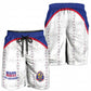 Afro-Haitians Football Pride Shorts for Men Les Grenadiers Veve Vodou White Version - African Pride
