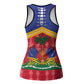 Afro-Haitians Hollow Tank Top Proud Ayiti Veve Vodou Royal Palm Leaves - African Pride