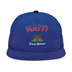 Afro-Haitians World Football 2026 Snapback Cap Haiti est de Retour Blue Voodoo Veve Spirits - African Pride