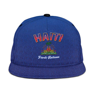 Afro-Haitians World Football 2026 Snapback Cap Haiti est de Retour Blue Voodoo Veve Spirits - African Pride
