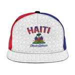 Afro-Haitians World Football 2026 Snapback Cap Haiti est de Retour White Voodoo Veve Spirits - African Pride